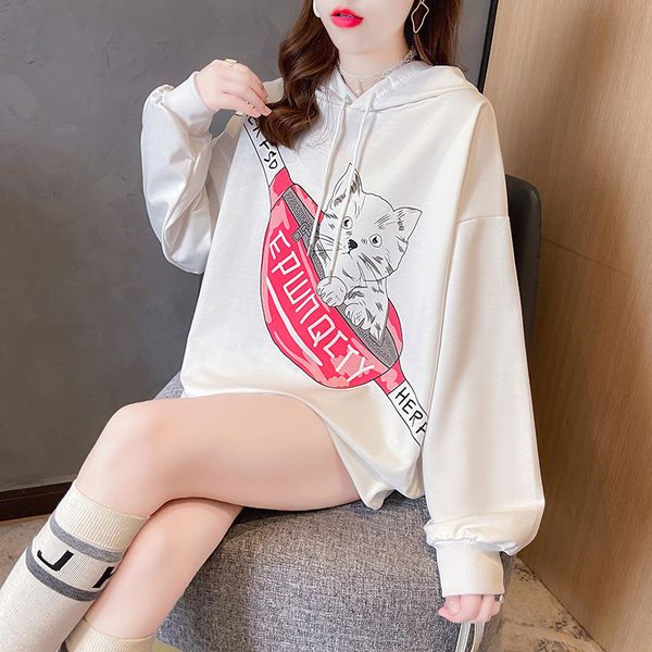 spring and autumn thin hooded cat sweater women loose fashion winter 2021 new lazy coat, Blue;black
spring and autumn thin hooded cat sweater women loose fashion winter 2021 new lazy coat, Blue;black