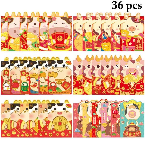 gift wrap 36pcs 2021 red envelope year's wish lucky money pocket cartoon envelopes multicolor pouches(random style)
gift wrap 36pcs 2021 red envelope year's wish lucky money pocket cartoon envelopes multicolor pouches(random style)