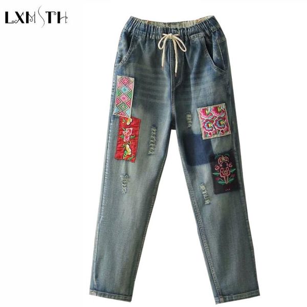 women's jeans harem women elastic waist fiashinnova woman denim pants female appliques light blue ladies pockets bottom
women's jeans harem women elastic waist fiashinnova woman denim pants female appliques light blue ladies pockets bottom
