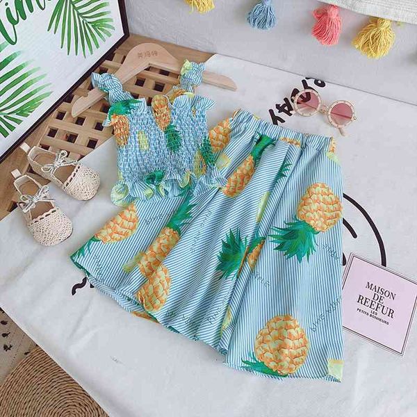 2-7y summer holiday kids girls clothes sets pineapple print sleeveless strapless skirts, White
2-7y summer holiday kids girls clothes sets pineapple print sleeveless strapless skirts, White