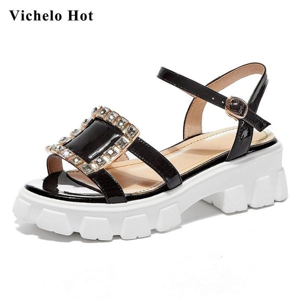 dress shoes vichelo peep toe high heels thick bottom rhinestone square buckle fashion korean street pretty girl dating sandals women l19, Black
dress shoes vichelo peep toe high heels thick bottom rhinestone square buckle fashion korean street pretty girl dating sandals women l19, Black