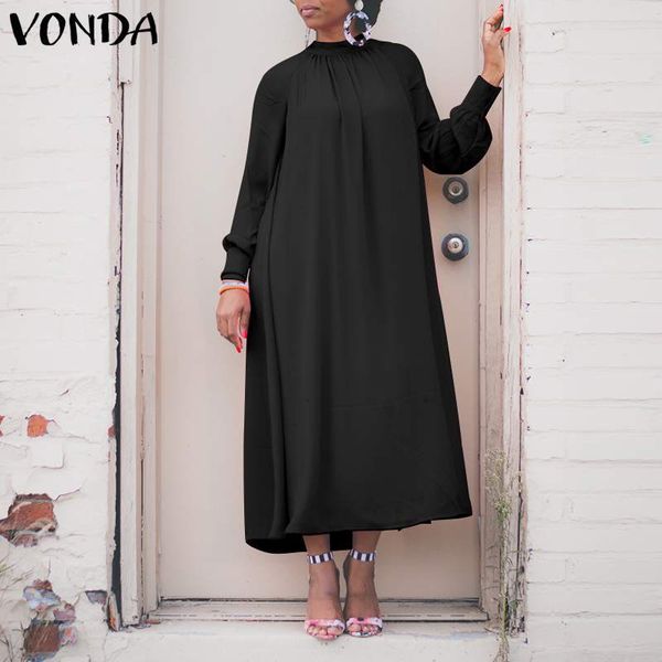 dresses loose beach bohemain sundress women casual long sleeve plain pleated dress 2021 vonda holiday party vestidos plus size, Black;gray
dresses loose beach bohemain sundress women casual long sleeve plain pleated dress 2021 vonda holiday party vestidos plus size, Black;gray
