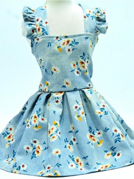 dog apparel s-2xl pet cat denim daisy sling skirt breathable clothing with floral printed summer for teddy pug apparels
dog apparel s-2xl pet cat denim daisy sling skirt breathable clothing with floral printed summer for teddy pug apparels