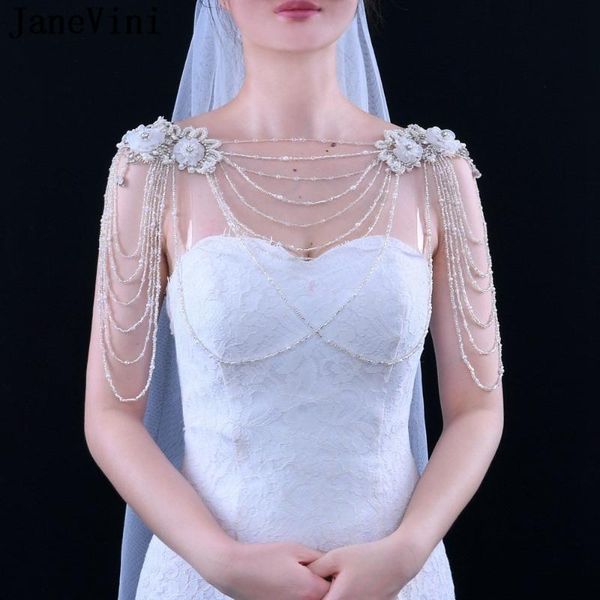janevini bridal shoulder chain handmade flowers beading crystal ribbon necklace noble wedding body jewelry straps pendant necklaces, Silver
janevini bridal shoulder chain handmade flowers beading crystal ribbon necklace noble wedding body jewelry straps pendant necklaces, Silver