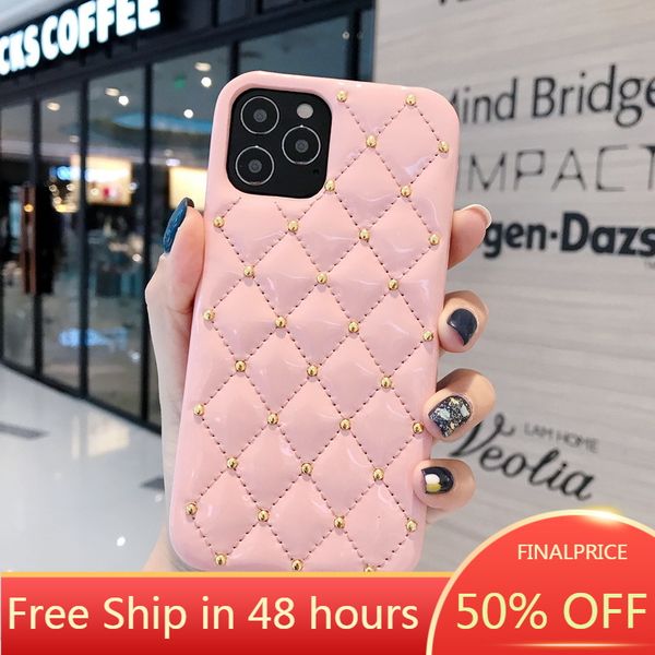 rivets luxury cover for iphone 12 mini 11 12 pro max x xs max xr 7 8 plus case lambskin patent leather phone funda coque
rivets luxury cover for iphone 12 mini 11 12 pro max x xs max xr 7 8 plus case lambskin patent leather phone funda coque
