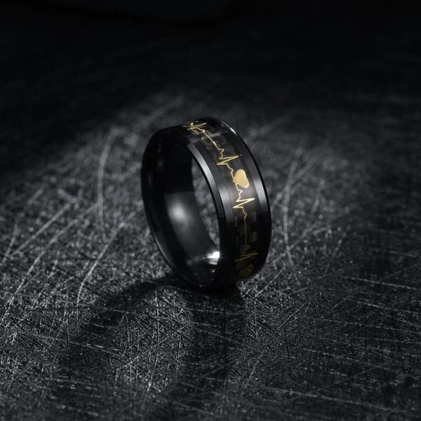 wedding rings men's electrocardiogram ring lovers carbon fiber accessories for women's, Slivery;golden
wedding rings men's electrocardiogram ring lovers carbon fiber accessories for women's, Slivery;golden