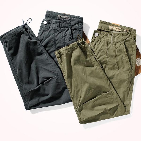 men's pants four seasons japanese retro loose woven tooling fashion 100% cotton washed old straight casual wide leg, Black
men's pants four seasons japanese retro loose woven tooling fashion 100% cotton washed old straight casual wide leg, Black