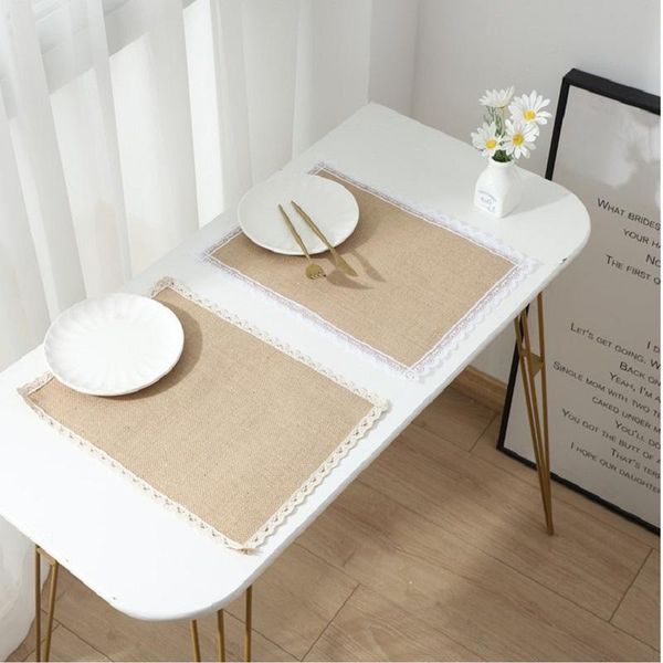 2pcs lace jute table mat waterproof cloth art po props natural linen crafts mats & pads
2pcs lace jute table mat waterproof cloth art po props natural linen crafts mats & pads