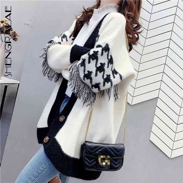 autumn women's tassel sweater v-neck long sleeve single breasted large size cardigan thickened knit coat zt1425 210427, White;black
autumn women's tassel sweater v-neck long sleeve single breasted large size cardigan thickened knit coat zt1425 210427, White;black
