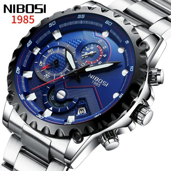 wristwatches nibosi 2021 fashion mens watches with stainless steel sports chronograph quartz watch men relogio masculino, Slivery;brown
wristwatches nibosi 2021 fashion mens watches with stainless steel sports chronograph quartz watch men relogio masculino, Slivery;brown