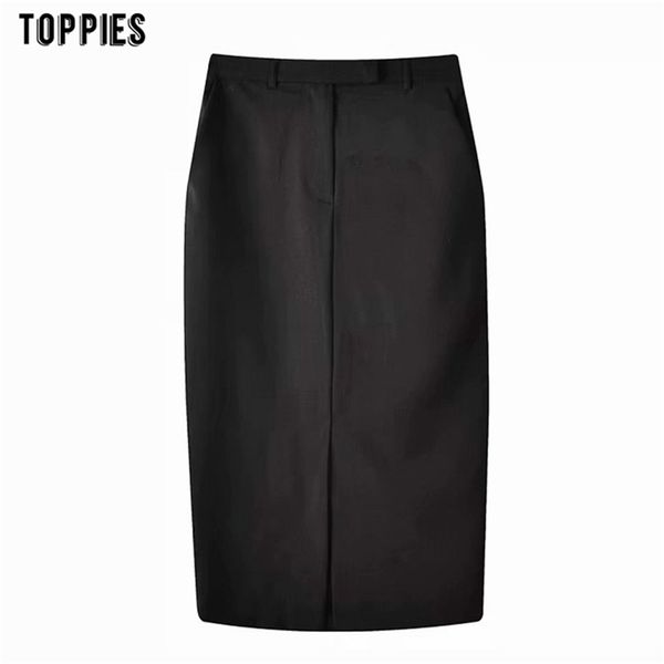 black suit skirts woman high waist straight midi length office ladies formal clothes 210421
black suit skirts woman high waist straight midi length office ladies formal clothes 210421
