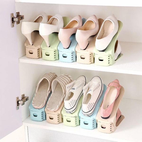 4pcs double-layer adjustable simple shoe bracket storage rack organizer space-saving household clothing & wardrobe
4pcs double-layer adjustable simple shoe bracket storage rack organizer space-saving household clothing & wardrobe