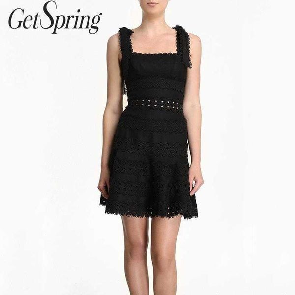 getspring women dress hollow out sleeveless lace dresses black white vintage off shoulder sling fashion 210601, Black;gray
getspring women dress hollow out sleeveless lace dresses black white vintage off shoulder sling fashion 210601, Black;gray