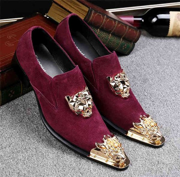 dress shoes men burgundy hair stylist pointed toe personalized shoes leather slip-on fashion men's nightclub iron head dress nubuck agz, Black
dress shoes men burgundy hair stylist pointed toe personalized shoes leather slip-on fashion men's nightclub iron head dress nubuck agz, Black