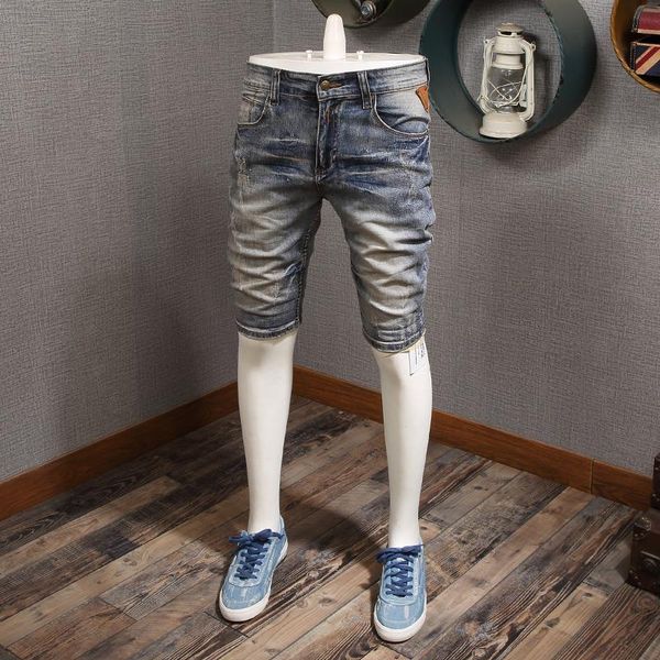 men's jeans summer men retro blue denim shorts streetwear casual mens cotton slim fit distressed short
men's jeans summer men retro blue denim shorts streetwear casual mens cotton slim fit distressed short