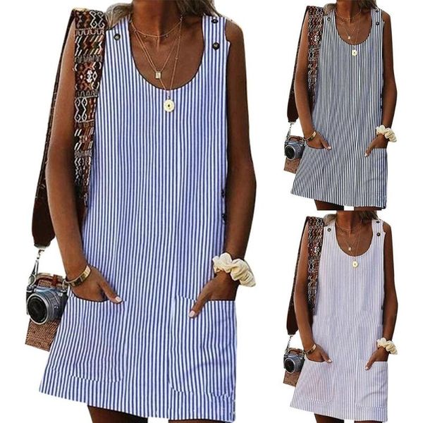casual dresses 2021 summer spring elegant shirt dress women vintage pocket sleeveless striped mini plus size vestidos streetwear, Black;gray
casual dresses 2021 summer spring elegant shirt dress women vintage pocket sleeveless striped mini plus size vestidos streetwear, Black;gray