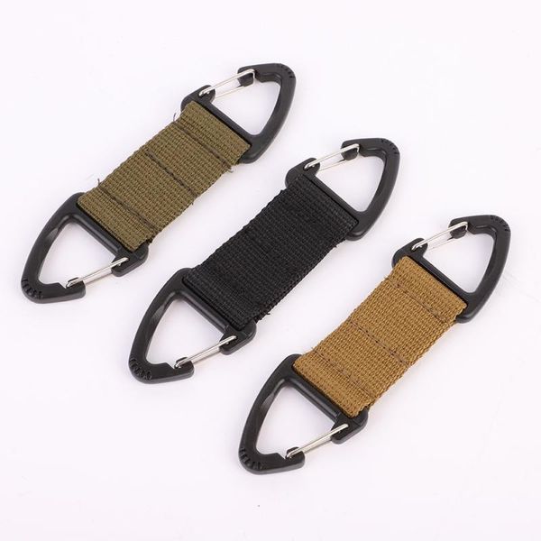 1pcs nylon webbing hang buckle double triangle multifunction carabiner climbing tactical backpack belt cords, slings and
1pcs nylon webbing hang buckle double triangle multifunction carabiner climbing tactical backpack belt cords, slings and