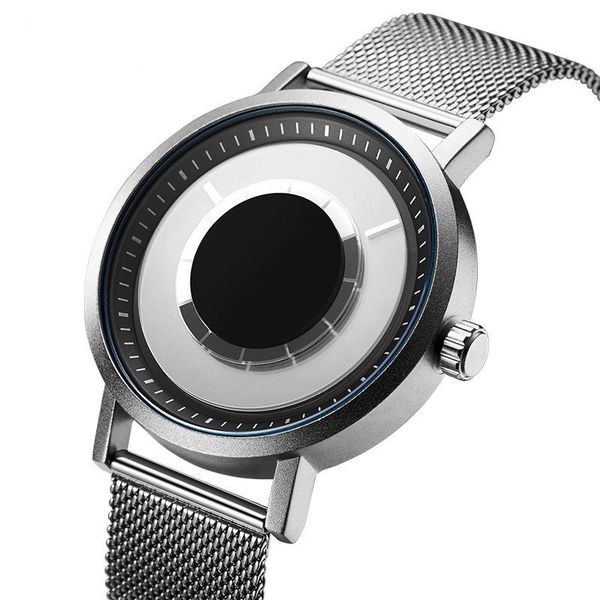 wristwatches using japanese quartz movement mercury vortex pointerless concept creative liquid simple watch male, Slivery;brown
wristwatches using japanese quartz movement mercury vortex pointerless concept creative liquid simple watch male, Slivery;brown