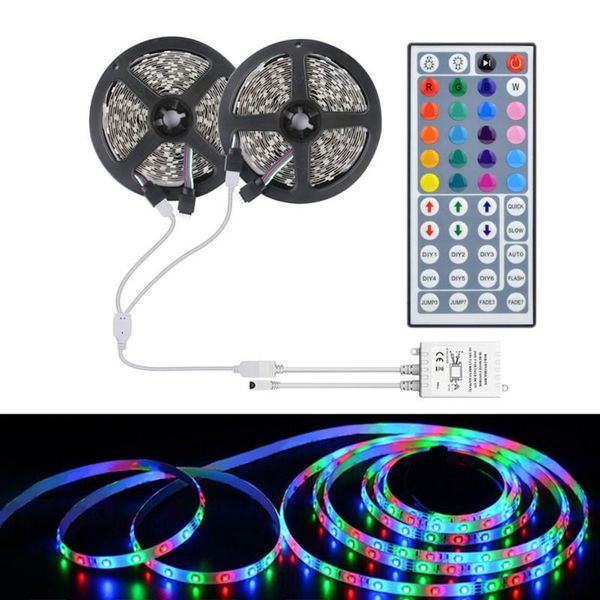 2*5m 32ft 3528 led strip light flexible ribbon stripe dc 12v rgb diode tape 44keys infrared remote control strings
2*5m 32ft 3528 led strip light flexible ribbon stripe dc 12v rgb diode tape 44keys infrared remote control strings