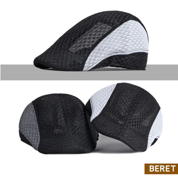 berets summer men women casual beret hat fashion breathable mesh flat cap sboy style hats adjustable caps gorras, Blue;gray
berets summer men women casual beret hat fashion breathable mesh flat cap sboy style hats adjustable caps gorras, Blue;gray