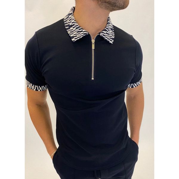 heroic men's zipper polo shirt comfortable breathable fashionable cool daily travel work party, White;black
heroic men's zipper polo shirt comfortable breathable fashionable cool daily travel work party, White;black