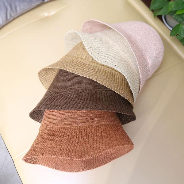 breathable knitted bucket hats women solid dome spring summer linen foldable sun protection hat outdoors casual caps fishing wide brim, Blue;gray
breathable knitted bucket hats women solid dome spring summer linen foldable sun protection hat outdoors casual caps fishing wide brim, Blue;gray