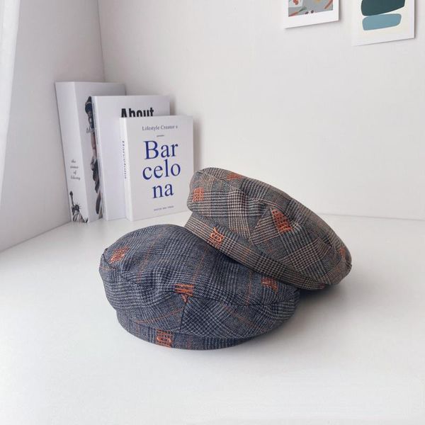berets korean version of ins casual plaid beret spring and summer flat wild painter hat simple fashion women's, Blue;gray
berets korean version of ins casual plaid beret spring and summer flat wild painter hat simple fashion women's, Blue;gray