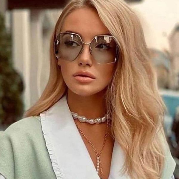 sunglasses fashion brand designer square women trend half frame green sun glasses men vintage oversized shades female uv400, White;black
sunglasses fashion brand designer square women trend half frame green sun glasses men vintage oversized shades female uv400, White;black