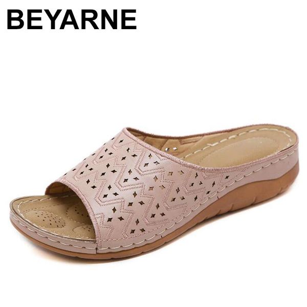 slippers beyarne 2021 summer women flat sandals shoes leisure wedge beach round toe comfortable flip flops female, Black 
slippers beyarne 2021 summer women flat sandals shoes leisure wedge beach round toe comfortable flip flops female, Black