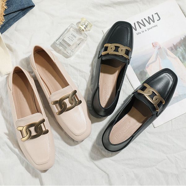 sandals 34-43 plus size oxfords metal chain loafers small leather shoes woman moccasins cozy two ways square toe flats spring 2021, Black
sandals 34-43 plus size oxfords metal chain loafers small leather shoes woman moccasins cozy two ways square toe flats spring 2021, Black