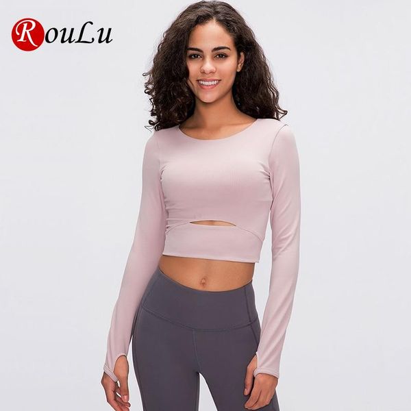 women long sleeve cropped with padded bra soft yoga t shirts short gym training fitness workout sport outfits, White;red
women long sleeve cropped with padded bra soft yoga t shirts short gym training fitness workout sport outfits, White;red