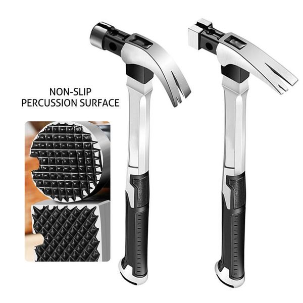 hand tools claw hammer carbon steel woodworking multi-tool non-slip percussion surface and shockproof square round head tool
hand tools claw hammer carbon steel woodworking multi-tool non-slip percussion surface and shockproof square round head tool