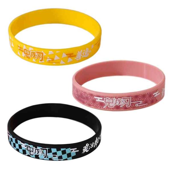 1pc anime demon slayer kimetsu no yaiba blade of ghost wristband rubber silicone men bracelet sport jewelry gifts, Golden;silver
1pc anime demon slayer kimetsu no yaiba blade of ghost wristband rubber silicone men bracelet sport jewelry gifts, Golden;silver