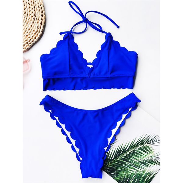 2021 scalloped mid waist bikini female swimsuit women swimwear two-pieces bikini set halter bather bathing suit swim lady k2446
2021 scalloped mid waist bikini female swimsuit women swimwear two-pieces bikini set halter bather bathing suit swim lady k2446