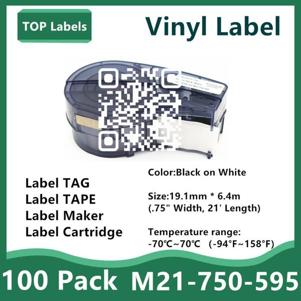 ink cartridges 100pack label tape m21-750-595 ribbon vinyl labels cartridge bmp21-plus bmp21 lab for indoor/outdoor identification, laborato
ink cartridges 100pack label tape m21-750-595 ribbon vinyl labels cartridge bmp21-plus bmp21 lab for indoor/outdoor identification, laborato