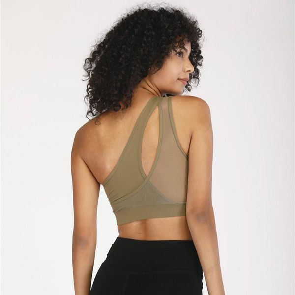 gym clothing off-shoulder workout fitness bra vest women solid padded sports bras back mesh patchwork jogger yoga, White;black
gym clothing off-shoulder workout fitness bra vest women solid padded sports bras back mesh patchwork jogger yoga, White;black