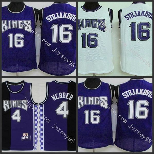 sacramento kings men #4 chris webber 16 peja stojakovic retro basketball jersey, Black
sacramento kings men #4 chris webber 16 peja stojakovic retro basketball jersey, Black