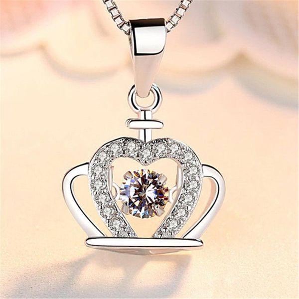 flickering series korean fashion platinum plated necklace queen crown with shiny zirconia for women girlfriend gift jdz239 pendant necklaces, Silver
flickering series korean fashion platinum plated necklace queen crown with shiny zirconia for women girlfriend gift jdz239 pendant necklaces, Silver