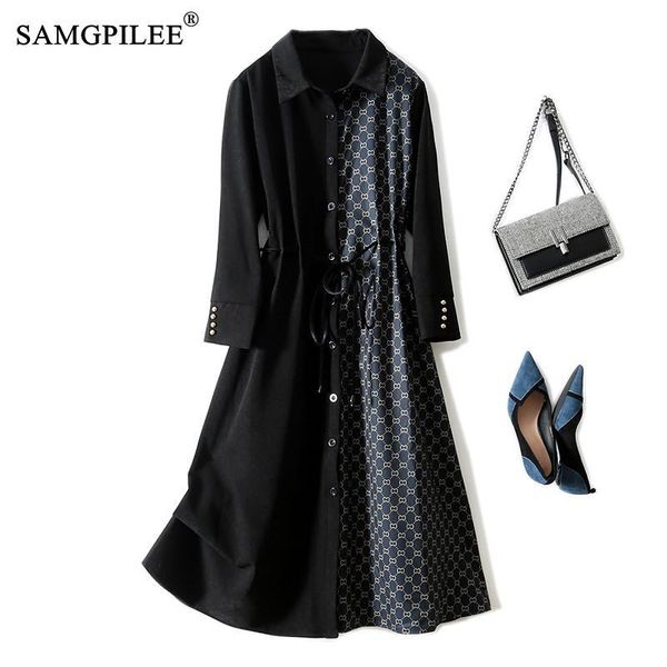 casual dresses european station autumn winter dress 2021 woman retro french style patchwork cardigan printed pattern for women party, Black;gray
casual dresses european station autumn winter dress 2021 woman retro french style patchwork cardigan printed pattern for women party, Black;gray