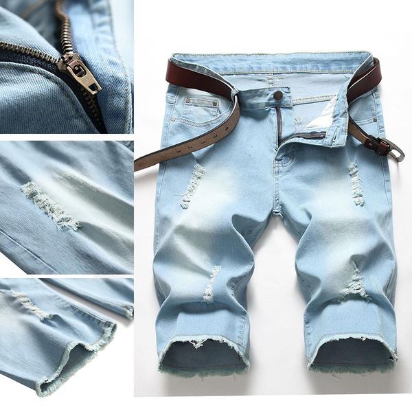 men's jeans light blue clothing summer breathable ripped denim shorts cotton color fashion men
men's jeans light blue clothing summer breathable ripped denim shorts cotton color fashion men
