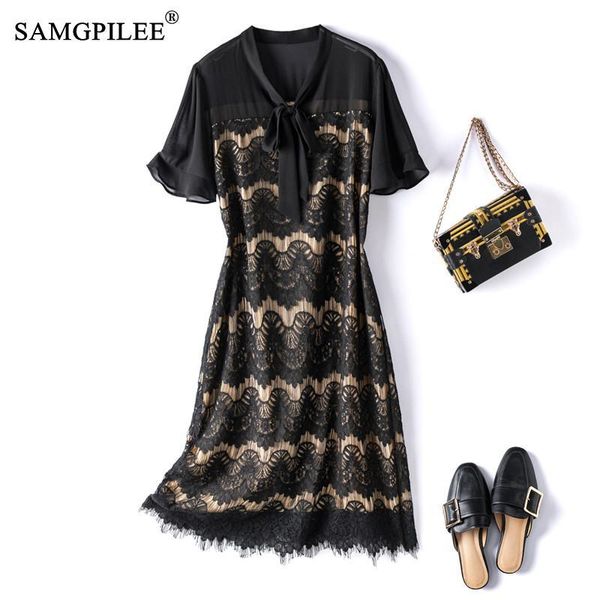 casual dresses french style dress plus size 2021 summer fashion crochet lace fabric thin retro short sleeves women 4xl, Black;gray
casual dresses french style dress plus size 2021 summer fashion crochet lace fabric thin retro short sleeves women 4xl, Black;gray