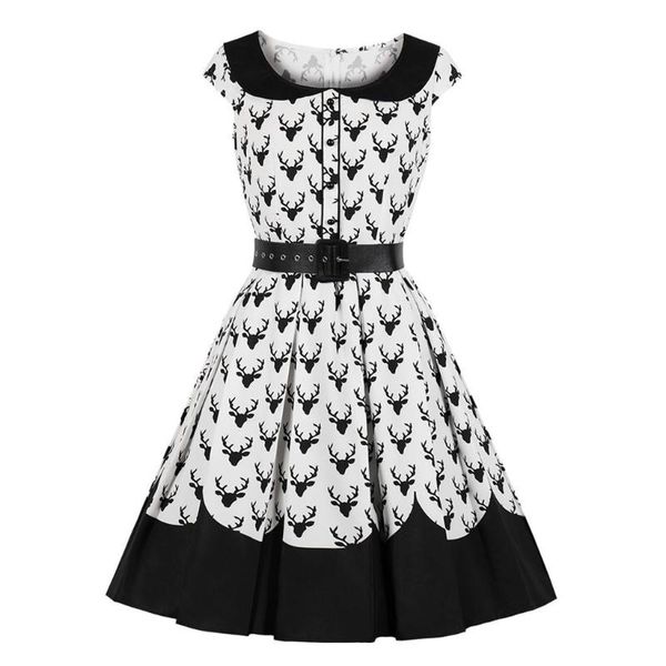 women christmas dress round collar vintage snowflake gift print treetwear party festival dresses outfits autum with a belt casual, Black;gray
women christmas dress round collar vintage snowflake gift print treetwear party festival dresses outfits autum with a belt casual, Black;gray