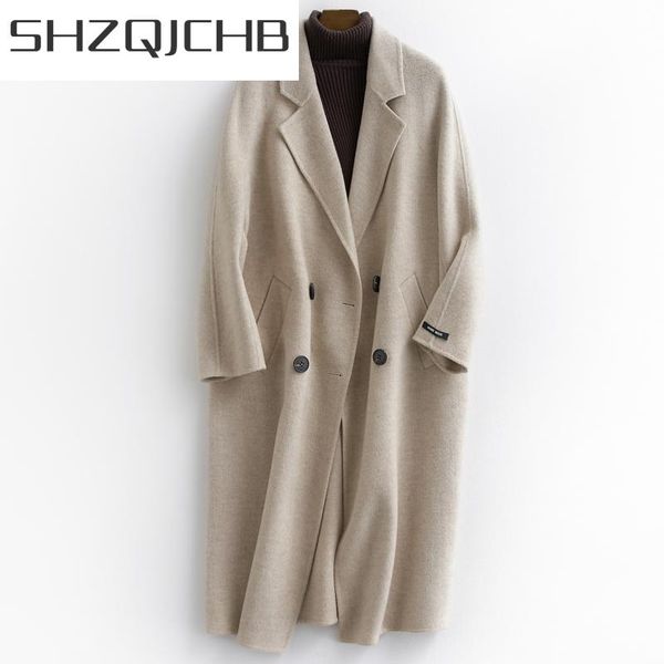 women's wool & blends shzq womens coats autumn winter 100% natural coat female slim long korean clothes spring sided woolen jackets lwl, Black
women's wool & blends shzq womens coats autumn winter 100% natural coat female slim long korean clothes spring sided woolen jackets lwl, Black
