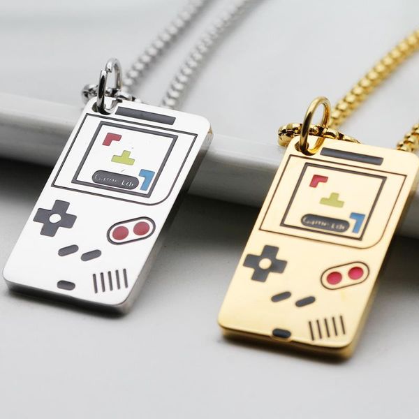 pendant necklaces necklace men stainless steel for women game console gold chain hip hop jewelry on the neck wholesale, Silver
pendant necklaces necklace men stainless steel for women game console gold chain hip hop jewelry on the neck wholesale, Silver