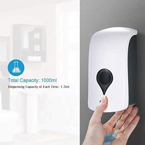 liquid soap dispenser 1000ml wall-mounted rack suitable for els offices homes facilities public places
liquid soap dispenser 1000ml wall-mounted rack suitable for els offices homes facilities public places