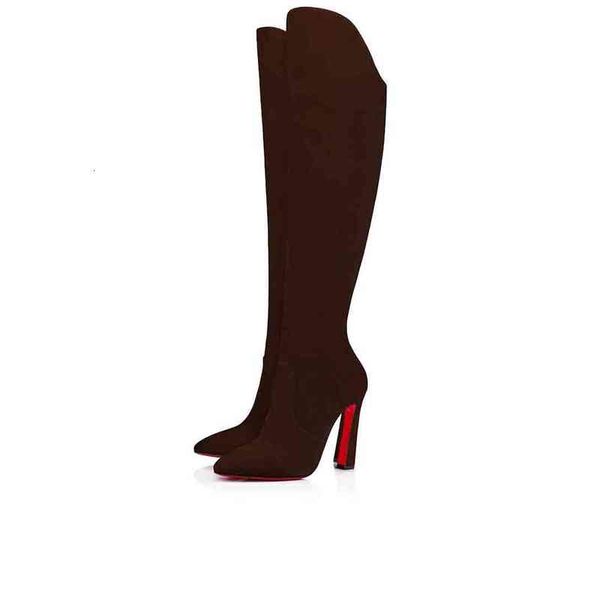 luxury women winter boots,long sleek red soles heels booties eleonor botta calfskin suede genuine leather tall boots for woman gift, Black
luxury women winter boots,long sleek red soles heels booties eleonor botta calfskin suede genuine leather tall boots for woman gift, Black