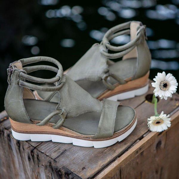 sandals women rome casual women's wedges platform solid color shoes zippers cut out beach female open toe summer, Black
sandals women rome casual women's wedges platform solid color shoes zippers cut out beach female open toe summer, Black