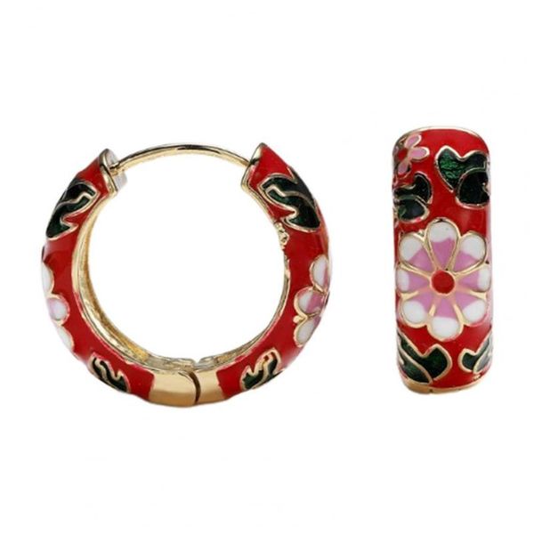 hoop & huggie 1 pair earring floral print elegant vintage style circle stud chic piercing cubic zircon for women, Golden;silver
hoop & huggie 1 pair earring floral print elegant vintage style circle stud chic piercing cubic zircon for women, Golden;silver