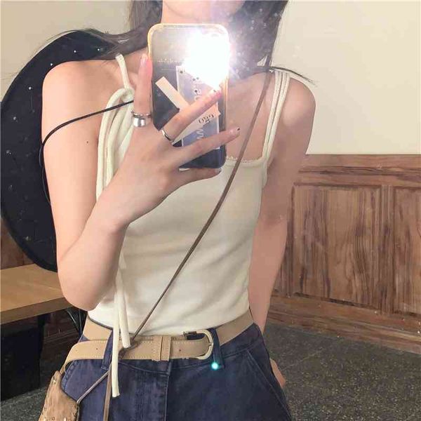 women's tanks & camis summer bandage women fashion beige backless bustier korean going out s 1u9f, White
women's tanks & camis summer bandage women fashion beige backless bustier korean going out s 1u9f, White