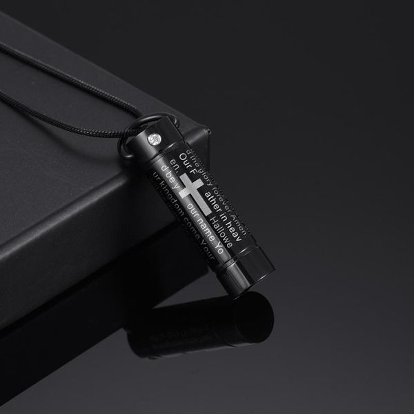 pendant necklaces cmj2207 black urn cross printed cylinder ash memorial necklace for ashes keepskae cremation jewelry, Silver
pendant necklaces cmj2207 black urn cross printed cylinder ash memorial necklace for ashes keepskae cremation jewelry, Silver
